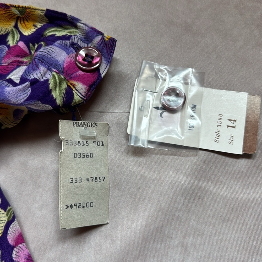 VTG Herman Geist Floral Maxi Skirt NWT Prairie Peasant Boho Cottagecore Women 14 - Picture 7 of 9